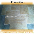 Beige color french pattern travertine tiles